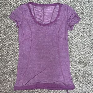 Purple Lululemon workout tshirt